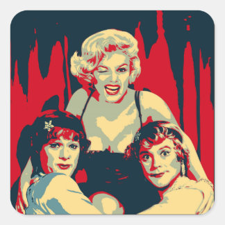 Adesivo Quadrado Some like it hot Pop Art