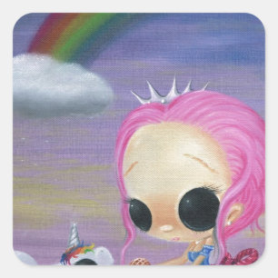 Adesivo Quadrado Somente amor e riso