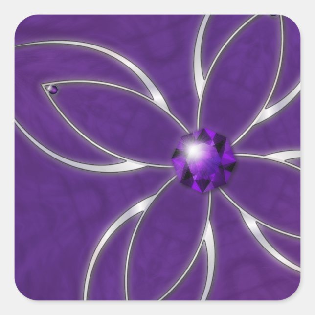 Adesivo Quadrado Sonho em Ametist Stickers (Frente)