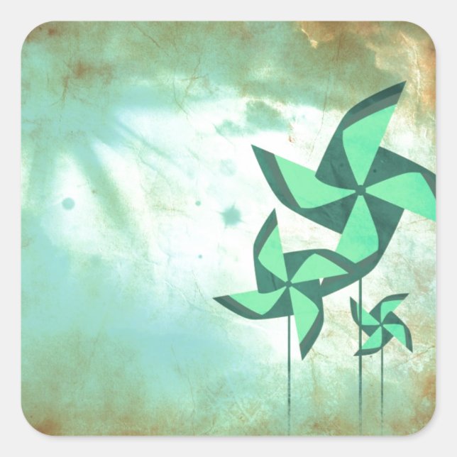 Adesivo Quadrado sonhos de giro (Frente)