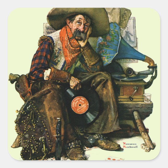 Adesivo Quadrado Sonhos do Longo Ago (Frente)