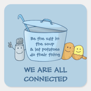 Adesivo Quadrado Sopa de Batata de Salty