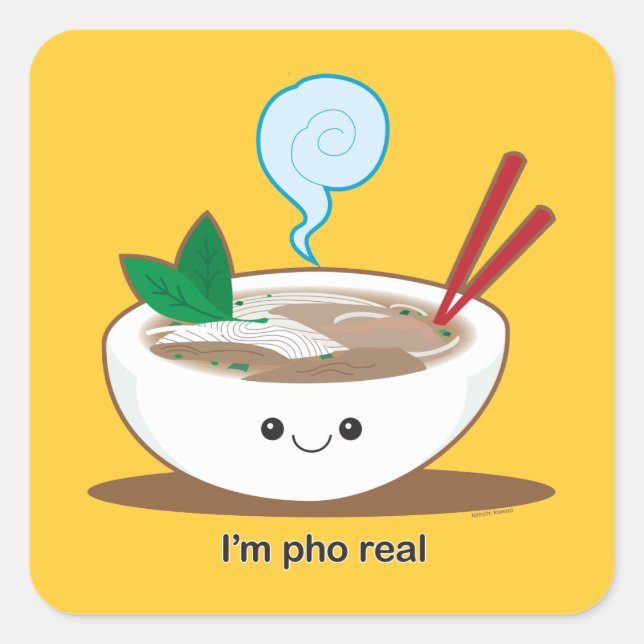 Adesivo Quadrado Sou Pho Real (Frente)