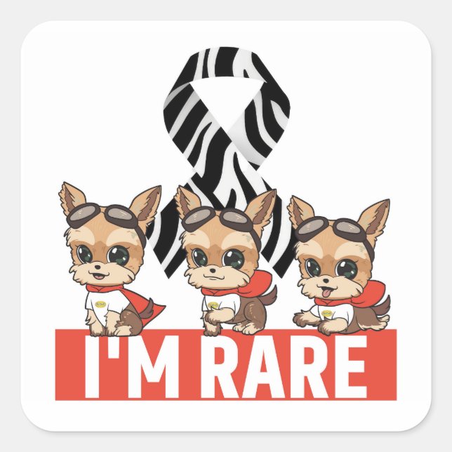 Adesivo Quadrado Sou Rare JJ Sticker (Frente)