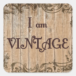 Adesivo Quadrado Sou Vintage