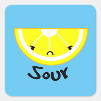 Adesivo Quadrado Sour Lemon Sticker