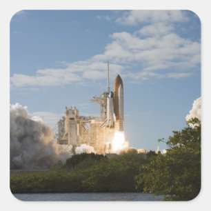 Adesivo Quadrado Space Shuttle Atlantis levanta 7