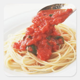 Adesivo Quadrado Spaghetti Pomodoro
