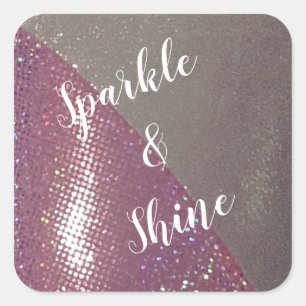 Adesivo Quadrado Sparkle & Shine Custom Square Sticker
