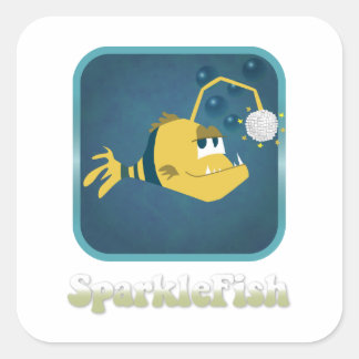 Adesivo Quadrado SparkleFish Sticker
