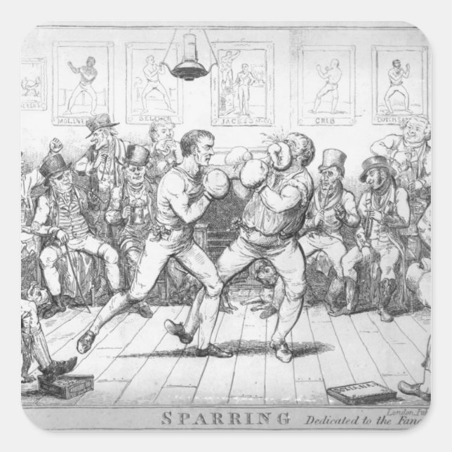 Adesivo Quadrado Sparring, 1817 (Frente)