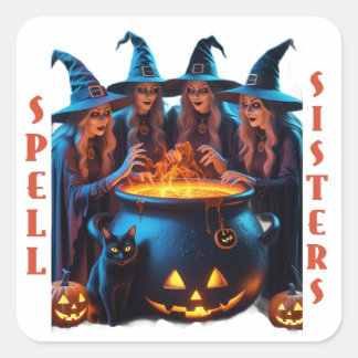 Adesivo Quadrado Spell Sisters Sticker