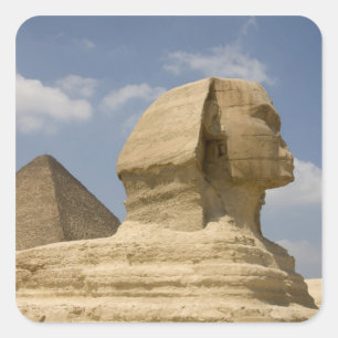 Adesivo Quadrado Sphinx, Giza, Al Jizah, Egito
