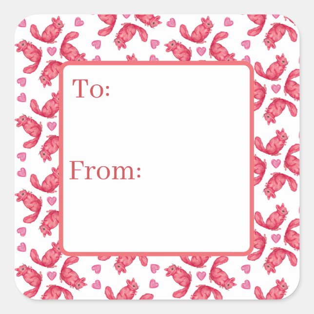 Adesivo Quadrado Spinchillas Gift Sticker (Frente)