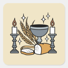 Adesivo Quadrado Spiritual Faith and Grace – Uplifting Christian