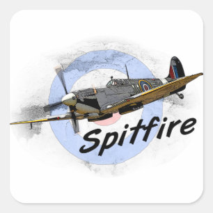 Adesivo Quadrado Spitfire