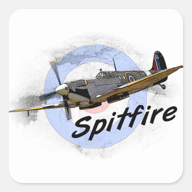 Adesivo Quadrado Spitfire (Frente)