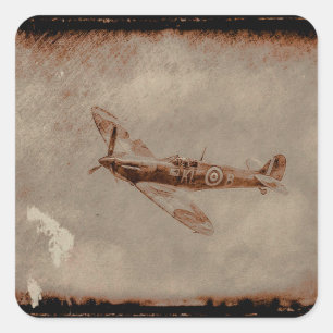 Adesivo Quadrado Spitfire Nostalgia