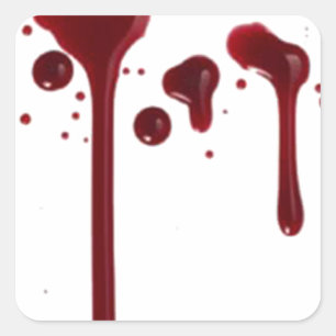 Adesivo Quadrado splatter 4 do sangue