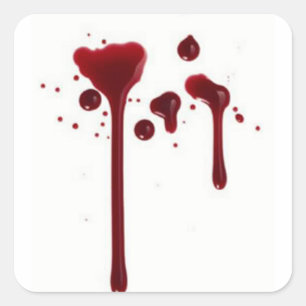 Adesivo Quadrado splatter quarto do sangue