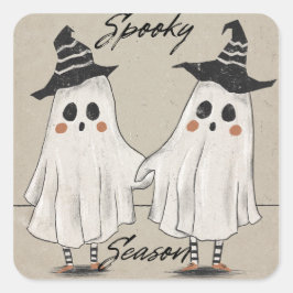 Adesivo Quadrado Spooky Season Squad