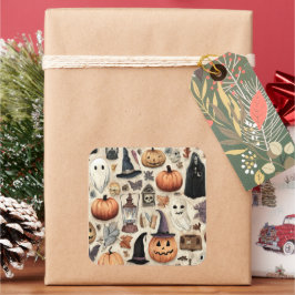 Adesivo Quadrado Spooky Season - Stickers do Halloween