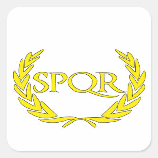 Adesivo Quadrado SPQR Roma