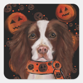 Adesivo Quadrado Springer Spaniel Inglês