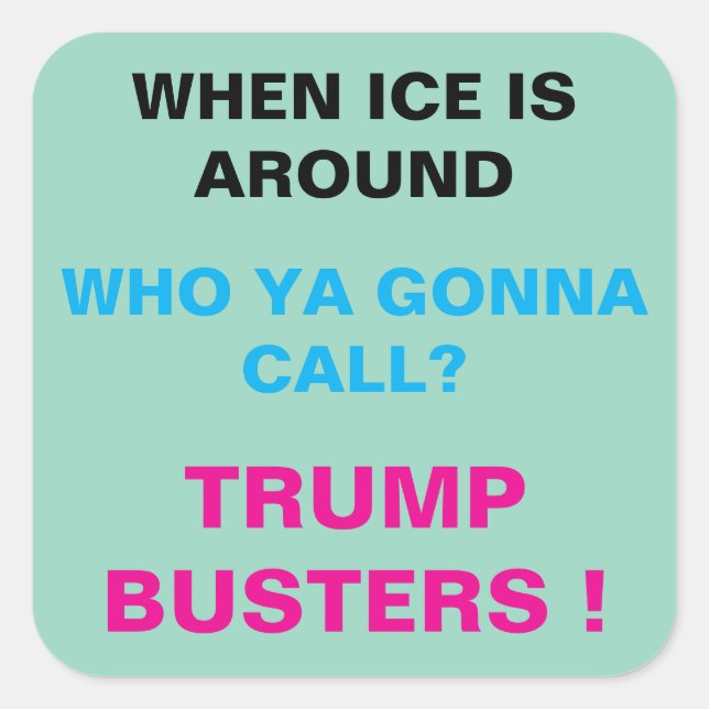 Adesivo Quadrado Square Stickers, sheet of six 3 inch stickeSticker (Frente)