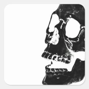 ADESIVO QUADRADO SQUARE STICKERS SKELETON HALLOWEEN DAY OF THE MEAD