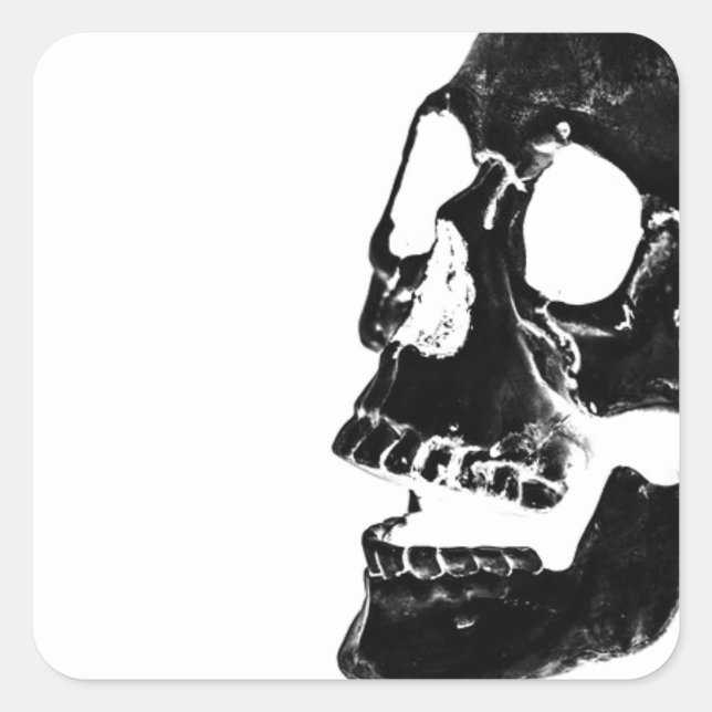 ADESIVO QUADRADO SQUARE STICKERS SKELETON HALLOWEEN DAY OF THE MEAD (Frente)