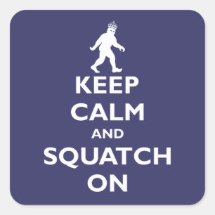 Adesivo Quadrado Squatch sobre