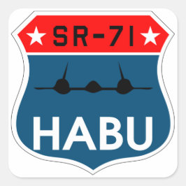 Adesivo Quadrado SR-71 Blackbird "Habu" Insignia Sticker