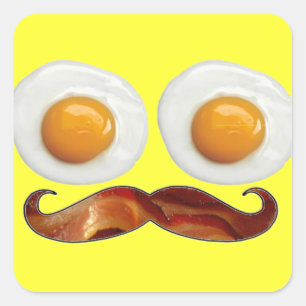 Adesivo Quadrado Sr. Breakfast Stickers