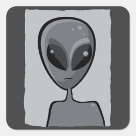 Adesivo Quadrado Sr. Cinza Sticker