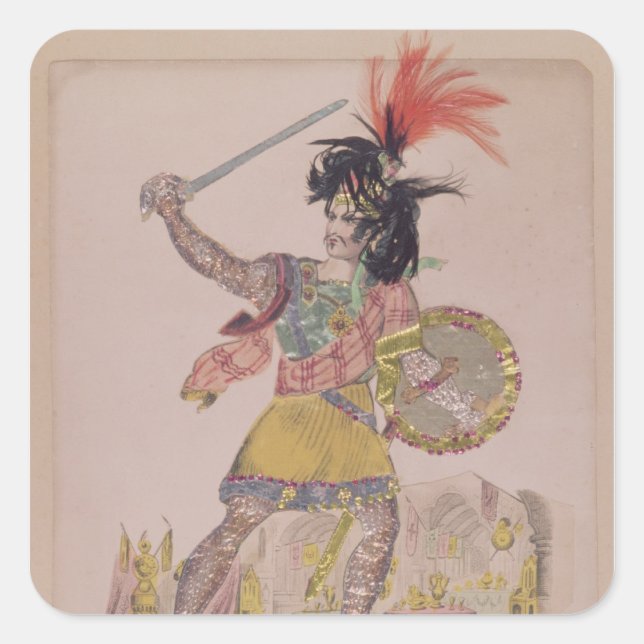 Adesivo Quadrado Sr. Gomersall no papel de Earl Douglas (Frente)