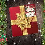 Adesivo Quadrado Sr. & Snowman Mittens Poinsettia Red Bells<br><div class="desc">Snowmen giro,  bonitinho,  segurando um envelope branco de Feriado com To: e From: text Christmas Sticker. Crie o seu texto mudando para "Da Cozinha de",  Feliz Feriados,  Cookies de Natal ou qualquer outra coisa que você goste.</div>