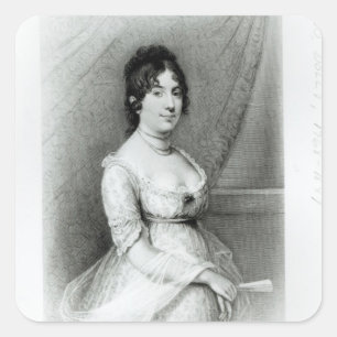 Adesivo Quadrado Sra. James Madison, Dolley Payne, c.1804-55