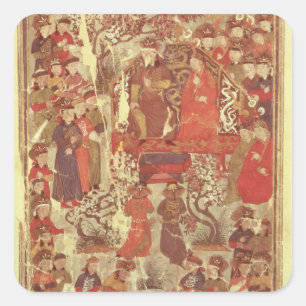 Adesivo Quadrado Sra. Supp. Pers.Genghis Khan e sua esposa