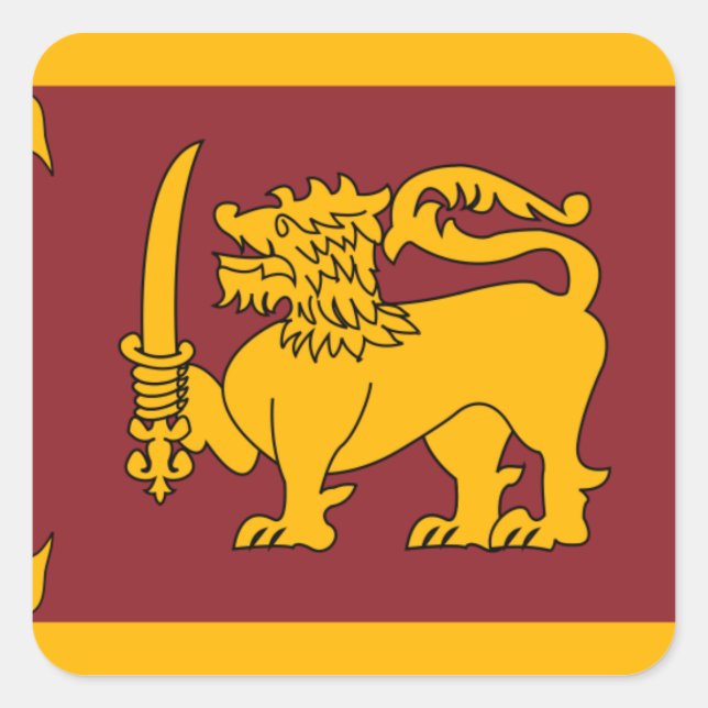 Adesivo Quadrado sri lanka (Frente)