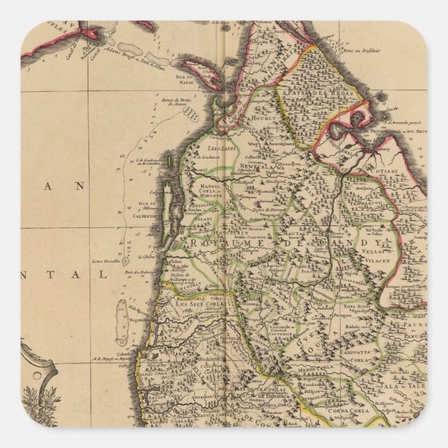 Adesivo Quadrado Sri Lanka (Frente)