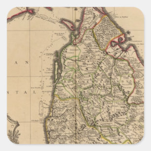 Adesivo Quadrado Sri Lanka