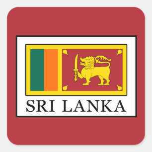 Adesivo Quadrado Sri Lanka