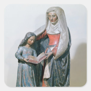 Adesivo Quadrado St Anne e o Virgin, 1500-30