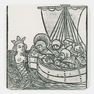 Adesivo Quadrado St. Brendan e a sirene