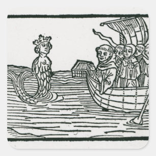 Adesivo Quadrado St. Brendan e a sirene