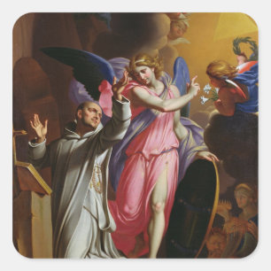 Adesivo Quadrado St. Bruno na oração, 1671