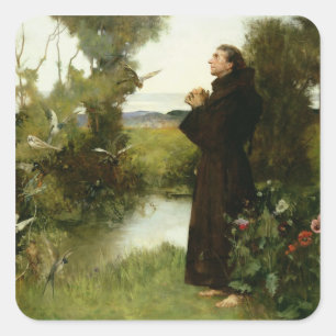 Adesivo Quadrado St Francis, 1898 (óleo em canvas)