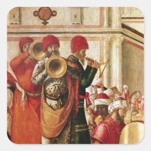 Adesivo Quadrado St George que baptiza os Gentiles