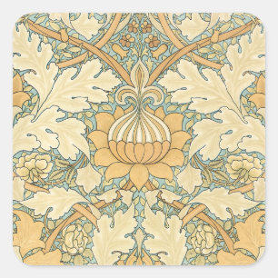 Adesivo Quadrado St. James por William Morris, Folhas de Acanto